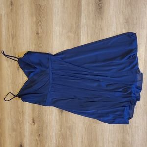 David's Bridal Bridesmaid Dress Navy Size 8
